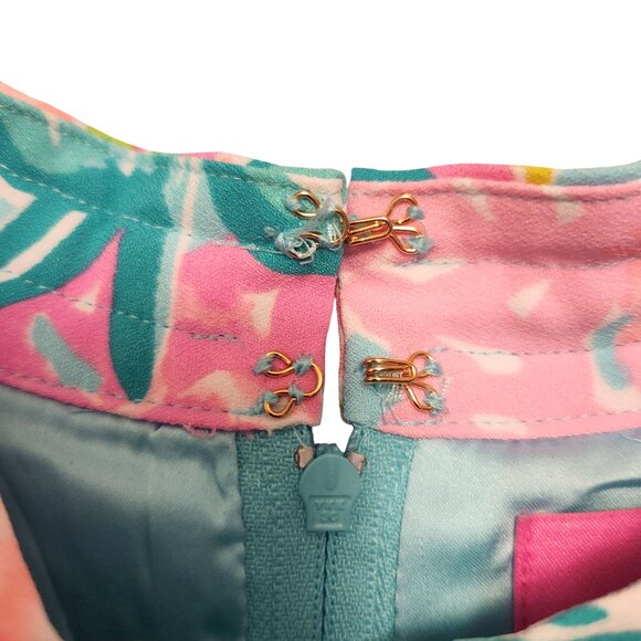 Lilly Pulitzer Joanna Shift Dress Romper Size 4 Pineapple Shake - Picture 8 of 8